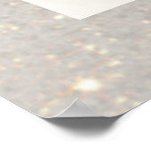 *~*~ White Opal Heart Engel Wings AP78 Poster (Ecke)