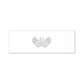 White Open Handzeichen - Emoji Permastempel (Design)