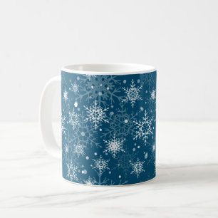 White openwork snowflakes kaffeetasse
