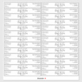 White or Clear Body Butter Jar Label 1" x 7" (Blatt)