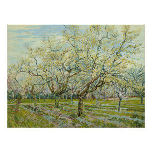 White Orchard von Vincent Van Gogh Poster