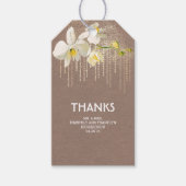 White Orchid Blume Geschenkanhänger (Vorderseite)