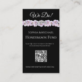 White Orchid Embrace-Wedding Rings-Registry- Visitenkarte (Rückseite)