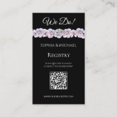 White Orchid Embrace-Wedding Rings-Registry- Visitenkarte (Vorderseite)