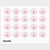 White Orchid Favor Stickers (Blatt)
