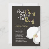 White Orchid Final Fling vor der Einladung (Vorderseite)