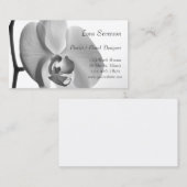 White Orchid Floral Designer Visitenkarte (Vorne/Hinten)