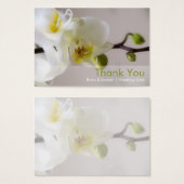 White Orchid Gastgeschenk Hochzeit Tag (Vorne & Hinten)