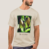 White Orchid Lady Slipper Blume Pair Personalisier T-Shirt (Vorderseite)