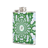 White Orchid Mandala Flachmann (Links)