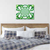 White Orchid Mandala Leinwanddruck (Insitu (Schlafzimmer))