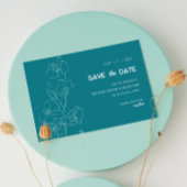 White Orchid - Modernes Tropical Save the Date