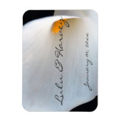 White Orchid Personal Magnet (Vertikal)