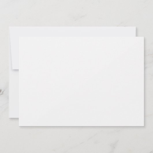 White Orchid Post Wedding Brunch Einladung (Rückseite)