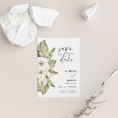 White Orchid Save the Date Einladung