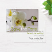 White Orchid - Save the Date Mini-Karte (Schreibtisch)