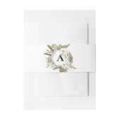 White Orchid Wedding Einladung Bauchband Einladungsbanderole (Vorderseite Beispiel)