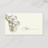 White Orchid Wedding Escort Platzkarten Bulk Visitenkarte (Vorderseite)