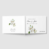 White Orchid Wedding Gästebuch (Voll)