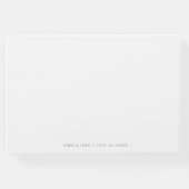 White Orchid Wedding Guest Book Gästebuch (Rückseite)