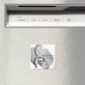 White Orchid Wedding Magnet (In Situ (Geschirrspüler))