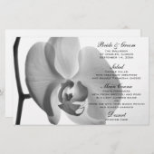 White Orchid Wedding Menu (Vorne/Hinten)
