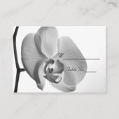 White Orchid Wedding Platzkarte (Vorderseite)