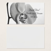 White Orchid Wedding Vielen Dank für Ihre Gefallen (Vorne & Hinten)