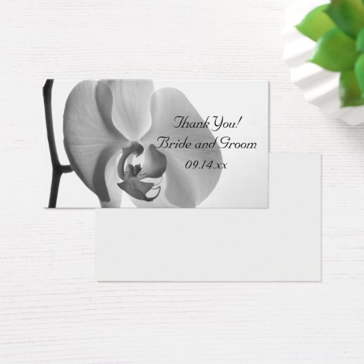White Orchid Wedding Vielen Dank für Ihre Gefallen (Schreibtisch)