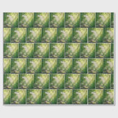 White Orchids and Bamboo Forest Geschenkpapier (Flach)
