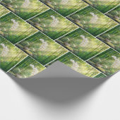 White Orchids and Bamboo Forest Geschenkpapier (Ecke)