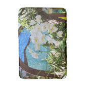 White Orchids Bath Mat Badematte (Vorderseite Vertikal)