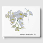 White Orchids Gästebuch (Vorderseite)