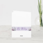 White Orchids Thank You Note Dankeskarte (Rückseite)