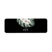 White Orchids Tropical Wedding Cigar Band (Vorne)