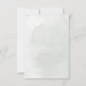 White Orchids und King Protea Wedding RSVP Karte (Rückseite)