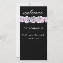 White Orchids-Wedding Rings-Wedding Programm-