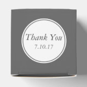 White Orchids Wedding Vielen Dank Geschenkschachtel (Oben)