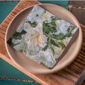 White Oriental Lilies Floral Serviette