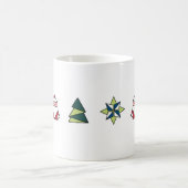 White Origami Weihnachten Kaffeetasse (Mittel)