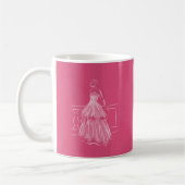 White Out Negative Space Gown Kaffeetasse (Links)