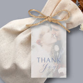 White Overlay | Couple Foto Wedding Vielen Dank Geschenkanhänger