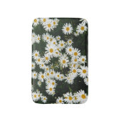 White Oxeye Daisy Meadow Badematte (Vorderseite Vertikal)