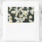 White Oxeye Daisy Meadow Rechteckiger Aufkleber (Tasche)