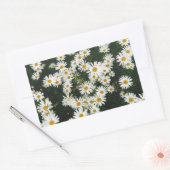 White Oxeye Daisy Meadow Rechteckiger Aufkleber (Umschlag)