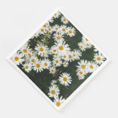 White Oxeye Daisy Meadow Serviette (Ecke)