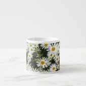 White Oxeye Daisy, Moon Daisy Meadow Espressotasse (Vorderseite)