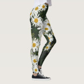 White Oxeye Daisy, Moon Daisy Meadow Leggings (Rechts)
