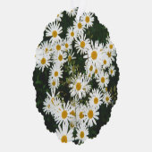 White Oxeye Daisy, Moon Daisy Meadow Ornament Karte (Rechts)