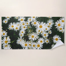 White Oxeye Daisy, Moon Daisy Meadow Strandtuch